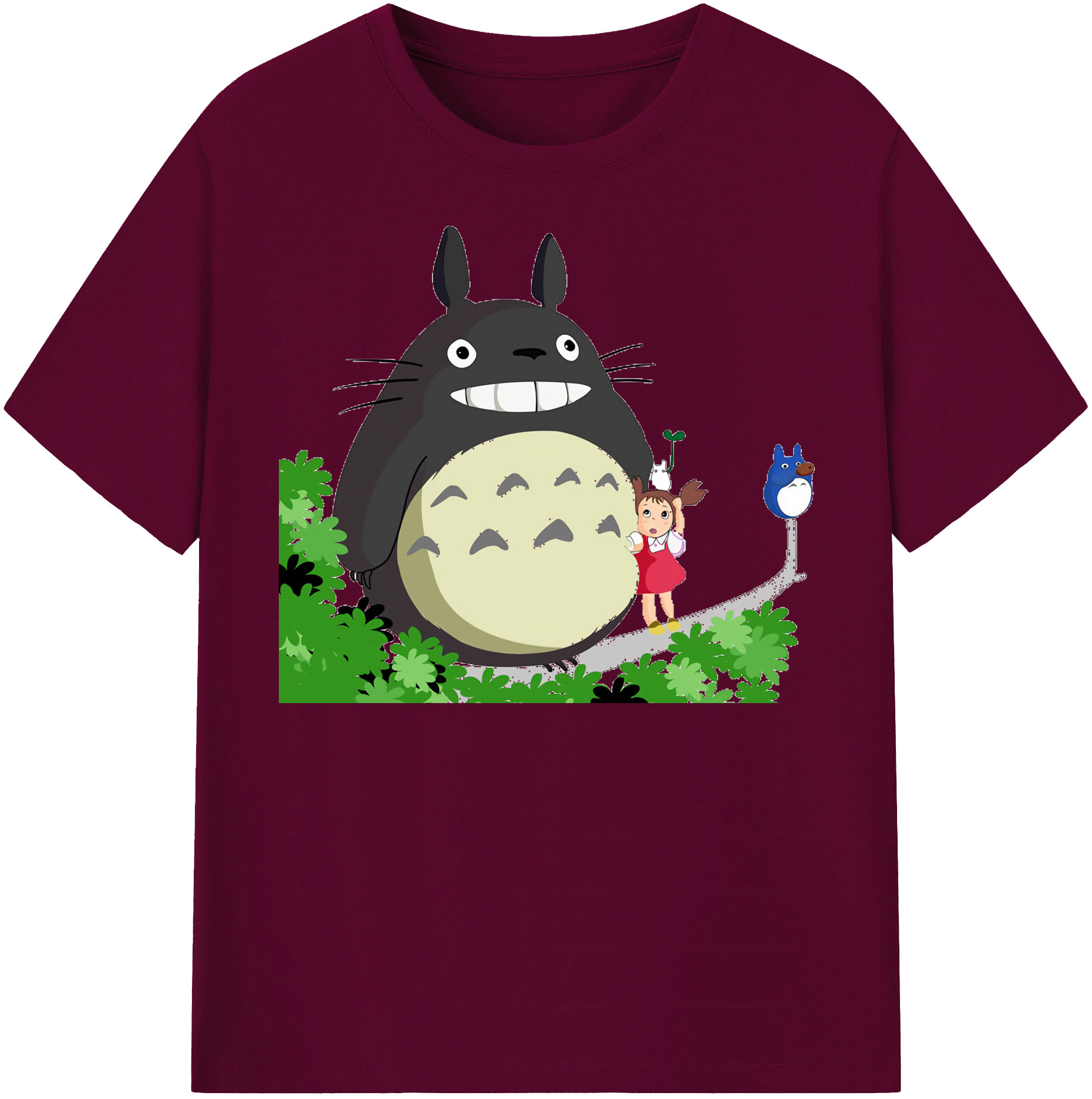 （画像用） となりのトトロ 草壁メイ 草壁サツキ My Neighbor Totoro Satsuki Kusakabe Mei Kusakabe レディースカジュアルプリントTシャツ（綿100％）